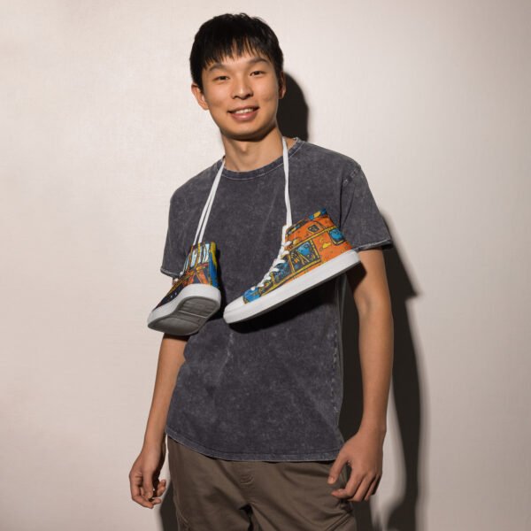 Men’s high top canvas shoes "Postlude"
