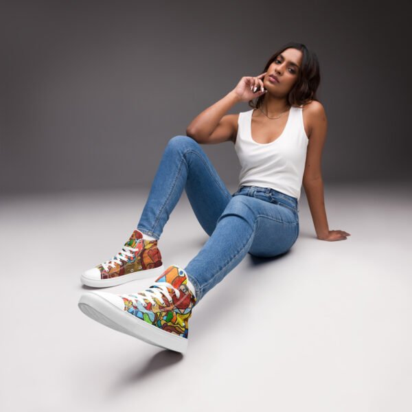 Women’s high top canvas shoes "Paprika"