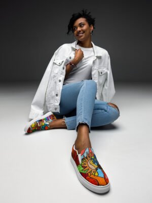 Women’s slip-on canvas shoes "Paprika"