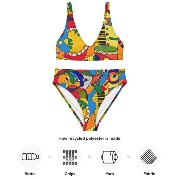 Recycled high-waisted bikini "Expectations"