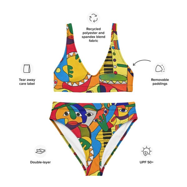 Recycled high-waisted bikini "Expectations"