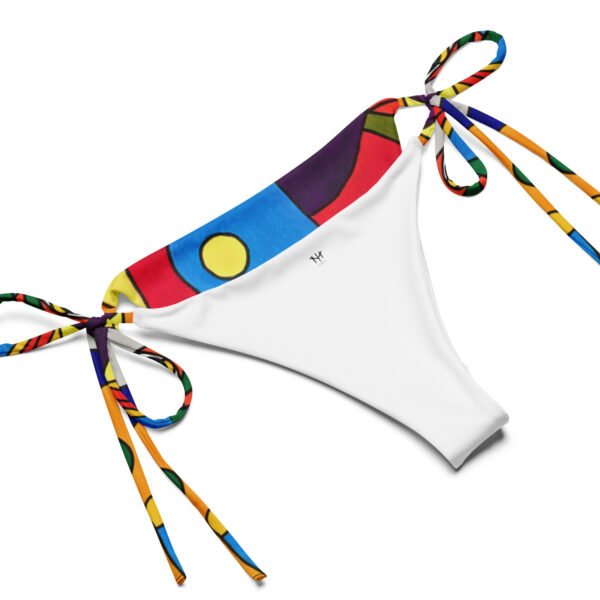 All-over print recycled string bikini "Expectations"