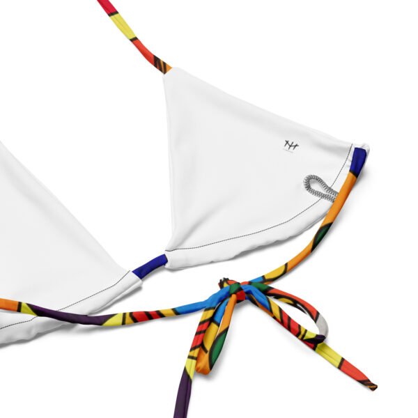 All-over print recycled string bikini "Expectations"