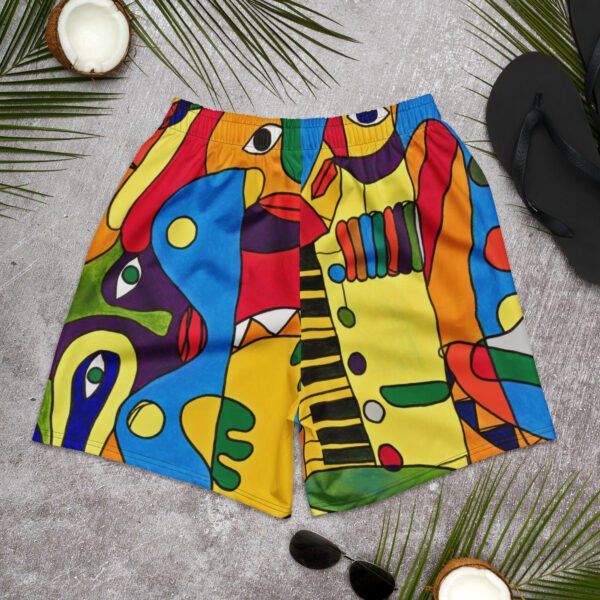 All-Over Print Unisex Athletic Long Shorts "Expectations"