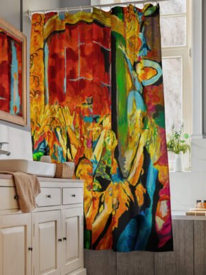 Shower curtain "Vivid tapestry"