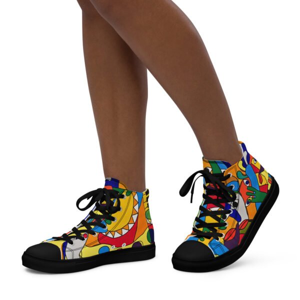 Women’s high top canvas shoes "Expectations"