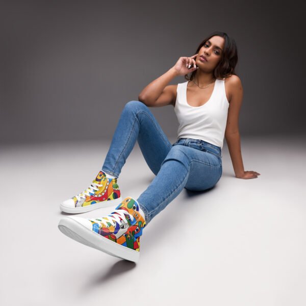 Women’s high top canvas shoes "Expectations"