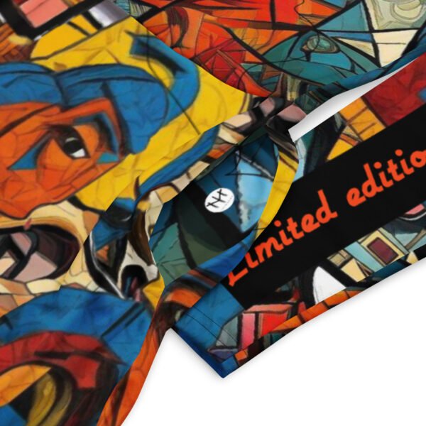 All-over print long sleeve midi dress "Ajana"