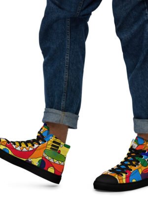 Men’s high top canvas shoes "Expectations"