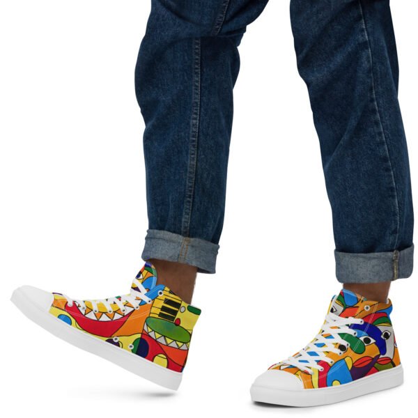 Men’s high top canvas shoes "Expectations"